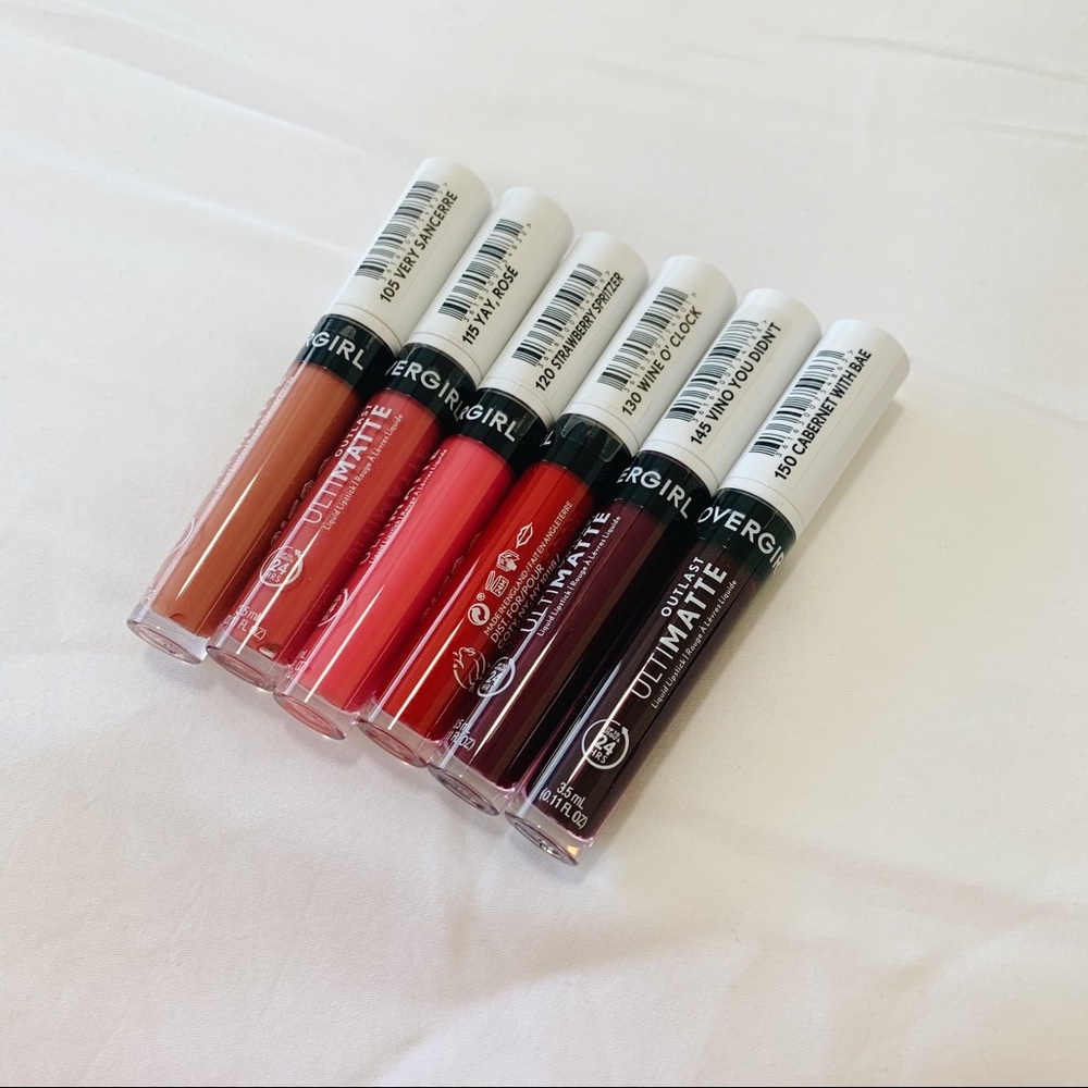 Covergirl Outlast Ultimatte Lip Color(Bundle of 6)